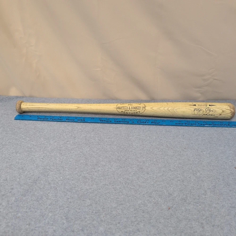 Louisville Slugger Felipe Alou Braves Hillerich & Bradsby Wood Baseball Bat 28in - Picture 4 of 5
